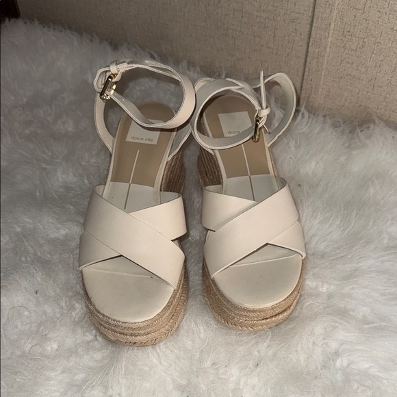 Dolce Vita Shoes - Dolce Vita Cream Espadrille Wedges